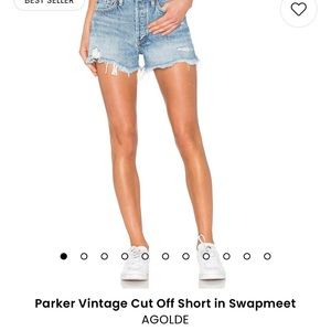 Agolde Parker Vintage Cut-off shorts, size 26. Purchased at Revolve-Los Angeles